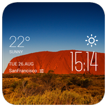 Mildura weather widget/clock