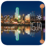 Dallas weather widget/clock