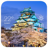 Osaka weather widget/clock