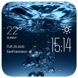 water weather widget/clock