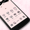 Pink Mustache Theme Icon APK