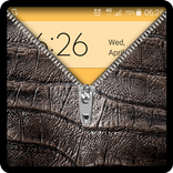 Leather zipper - fake