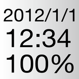 battery clock and date Widget