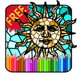 Adult Coloring Book Mosaic