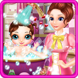 Newborn baby bath care