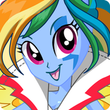 Rainbow Rocks Dash Fluttershy Rarity Pinkie Pie