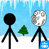 Stickman face and troll