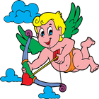Angel coloring book icon