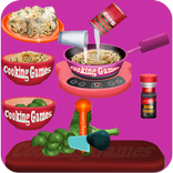女の子のゲームパスタの料理ゲーム