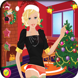 cute santa dressup doll game