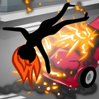 Stickman Bloody road icon