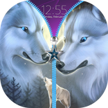 Wolf Zipper Lock Screen