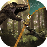 Dinosaur Zipper Lock Screen