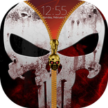 Skull Zipper Lock Screen