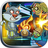 Cat vs Bird Zombie