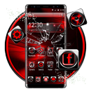 3d siyah kırmızı tema APK