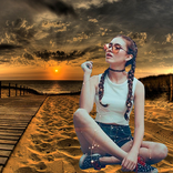 Sunset Photo Frames