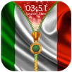 Italy Flag Zipper Lock Screen APK