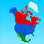 Map of North America