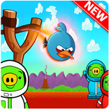 Angry Chicken Slingshot Throw Down  hungry birds