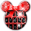 Red  Minny Cute Bowknot Micky Keyboard Theme APK