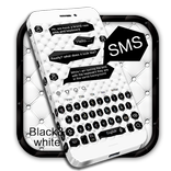 ”SMS Black and White Keyboard