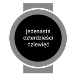 Polish Text Watch