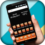Orange Theme Free : Orange Launcher & Icon Pack