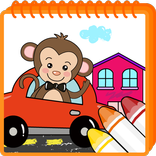 Coloring game - Vehicle land