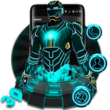 3D Neon Hero Theme