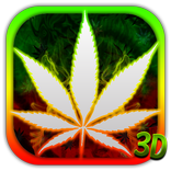 3D-тема с зеленым листом