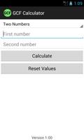 GCF Calculator poster