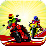 Two Motorbikes Dodging Race