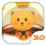 Cartoon Cheetah 3D Theme