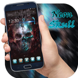 Neon Skull Launcher Theme