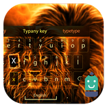 Flame Lion Theme Keyboard