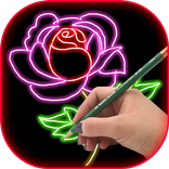Learn How to Draw Glow Flower - Glow Flower Draw