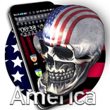 3D US Skull Theme