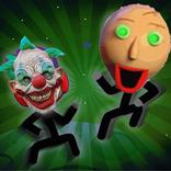 Bald Stickman Clown who's next