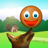 Kolobok! Ball run from red fox