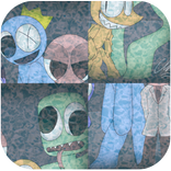 Blue jigsaw puzzle Friends