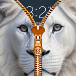 Wild Kitty Zipper Lock Screen