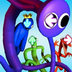 Purple RAINBOW Friends FNF Mod APK