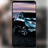 Schwarze Autotapeten