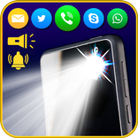 Senter: lampu kilat warna saat panggilan & sms