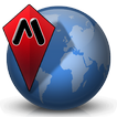 GPS on ski map icon