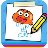 تعلم رسم شخصيات الكرتون غامبول