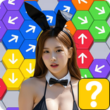 Sexy woman Hex Puzzle Game