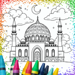 Mosque Coloring Book Glitter