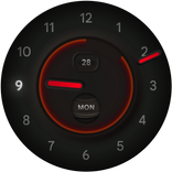 Neumorphic Analog Watch Face